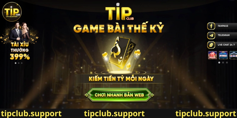 Cổng game Tip Club - Game bài đổi thưởng hàng đầu thị trường